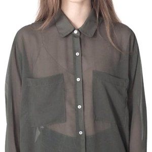 American Apparel Chiffon Blouse